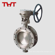 cf8m worm gear thread end butterfly valve